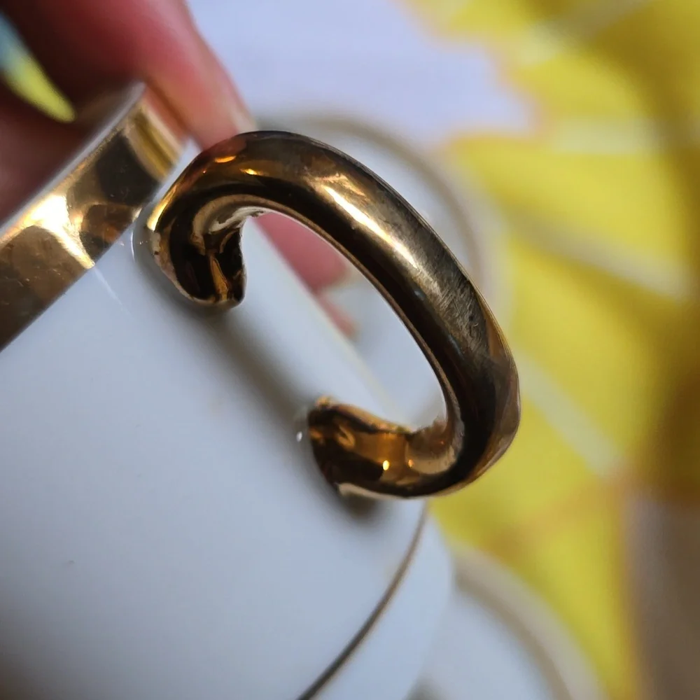 EUC - Vintage Royal Crown After Dinner Coffee Service for 4 in White and Gold - Picture 7 of 12